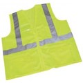 1284FR-LZ-CID Flame Resistant Lime Mesh Class 2 Vest Clear ID Badge